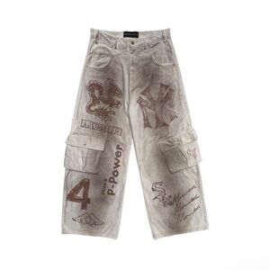 Cactus Jack by Travis Scott Gray Cargo Pants